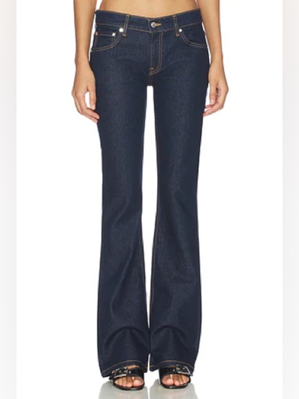 Frankie B. Low Rise Bootcut Jeans in Frisco Blue Size 28 - Picture 4 of 13